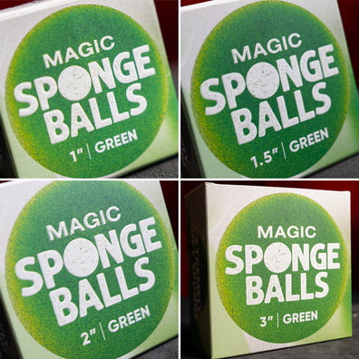 Magic Sponge Balls 4PK GREEN 1" by Murphy's Magic